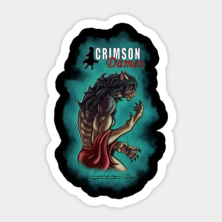 Crimson Dames - Orphan Shewolf Transformation - Art on front Sticker